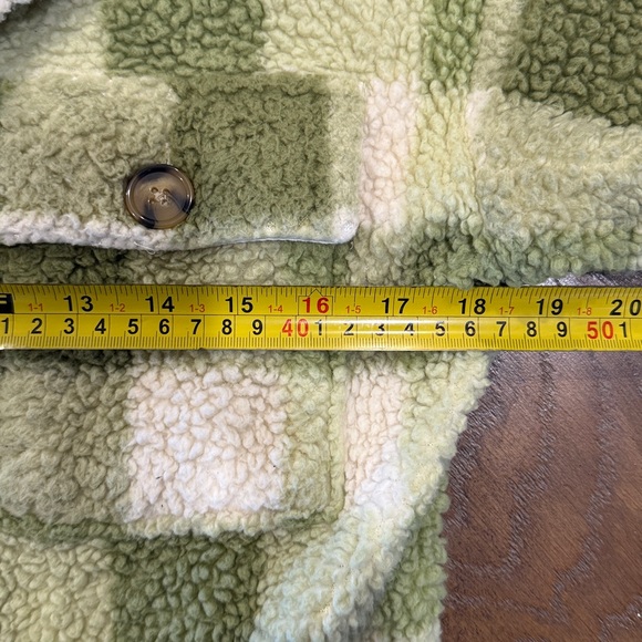 Billabong Olive and Beige Sherpa Jacket XS - Picture 6 of 8